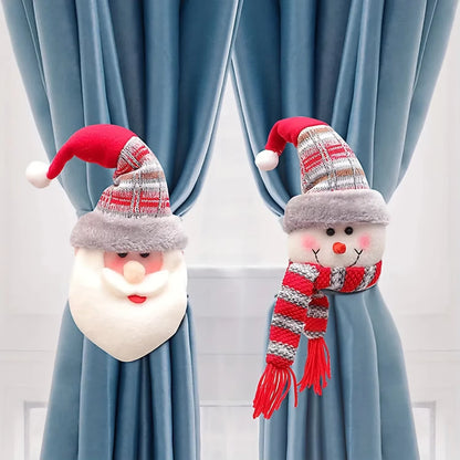 Christmas Snowman Curtain Buckle - Creative Home Window Decoration for the Holiday Season