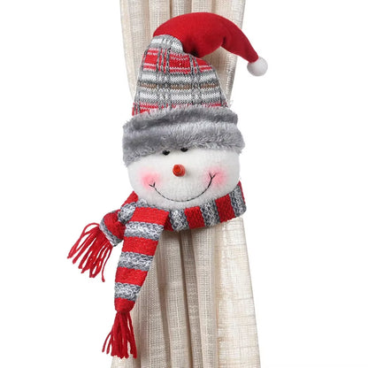 Christmas Snowman Curtain Buckle - Creative Home Window Decoration for the Holiday Season