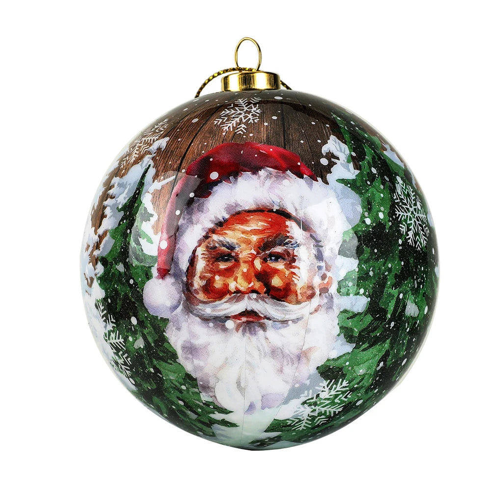 8Cm Christmas Balls Christmas Decoration Home Decoration Accessories Gift Christmas Ornaments Snowman Decor Christmas 2023 News