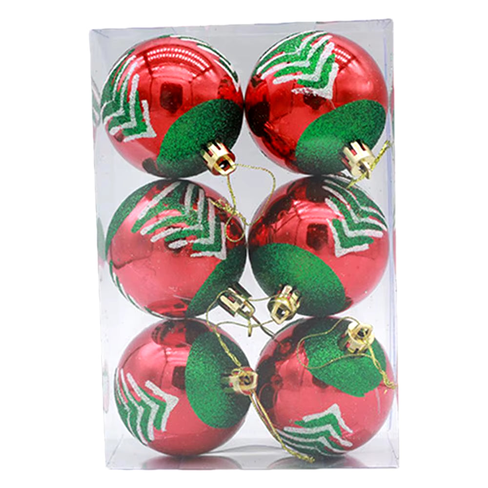 Red White Christmas Balls Christmas Tree Decorations 12Pcs Christmas Balls Christmas Ornaments Set for Christmas Tree Home