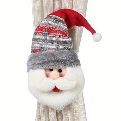 Christmas Snowman Curtain Buckle - Creative Home Window Decoration for the Holiday Season