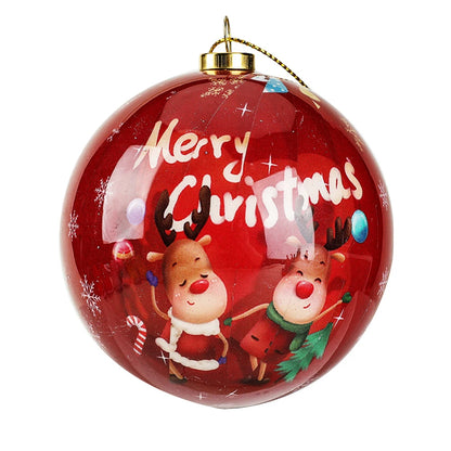 8Cm Christmas Balls Christmas Decoration Home Decoration Accessories Gift Christmas Ornaments Snowman Decor Christmas 2023 News