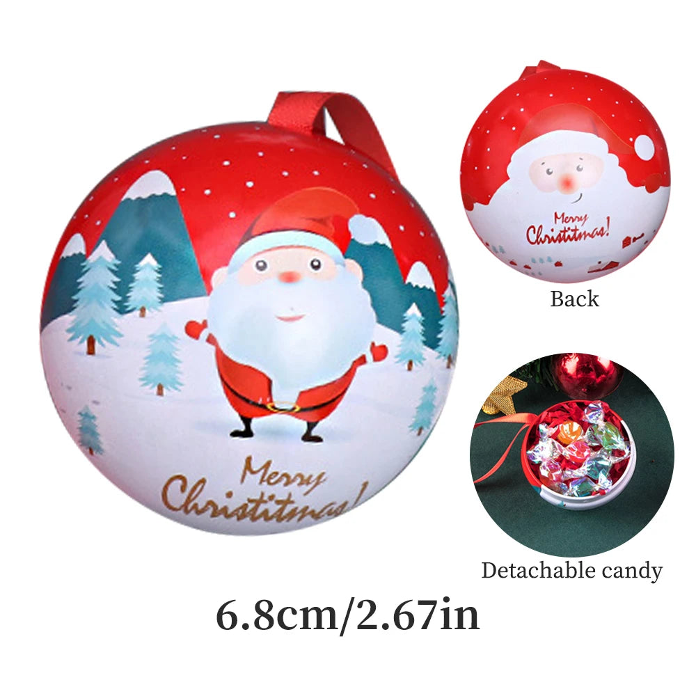 8Cm Christmas Balls Christmas Decoration Home Decoration Accessories Gift Christmas Ornaments Snowman Decor Christmas 2023 News