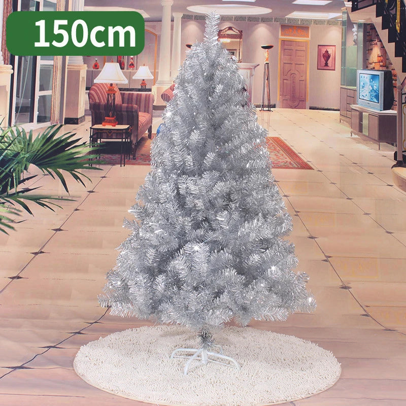 150Cm Christmas Tree White Silver Artificial Christmas Tree Ornaments Christmas Decorations for Home Christmas Ornaments