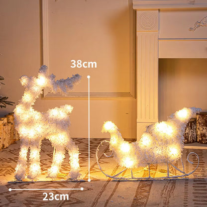 Christmas Decorations Christmas Elk Snowman Light Ornament Christmas Tree Decorations 2022 New Year Gifts Christmas Ornaments