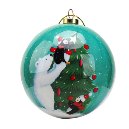 8Cm Christmas Balls Christmas Decoration Home Decoration Accessories Gift Christmas Ornaments Snowman Decor Christmas 2023 News