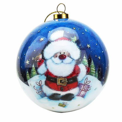 8Cm Christmas Balls Christmas Decoration Home Decoration Accessories Gift Christmas Ornaments Snowman Decor Christmas 2023 News